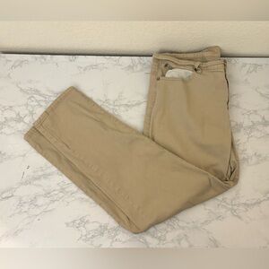 Blue Pearl Tan Jeans Pants Women’s 22 Straight Leg Stretch Pockets Denim​